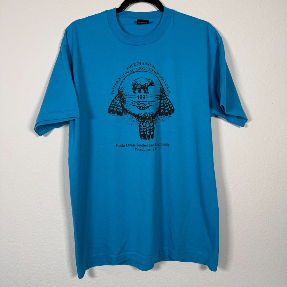 Vintage 90s Graphic Tee Fourth Annual International Brotherhood Days Event